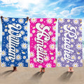 Personalizada Daisy nombre artístico de secado rápido de gran tamaño de microfibra toalla de playa multicolor de vacaciones de viaje esencial regalo de cumpleaños para los amigos de la familia