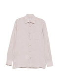 Kiton Linen Shirt — Beige