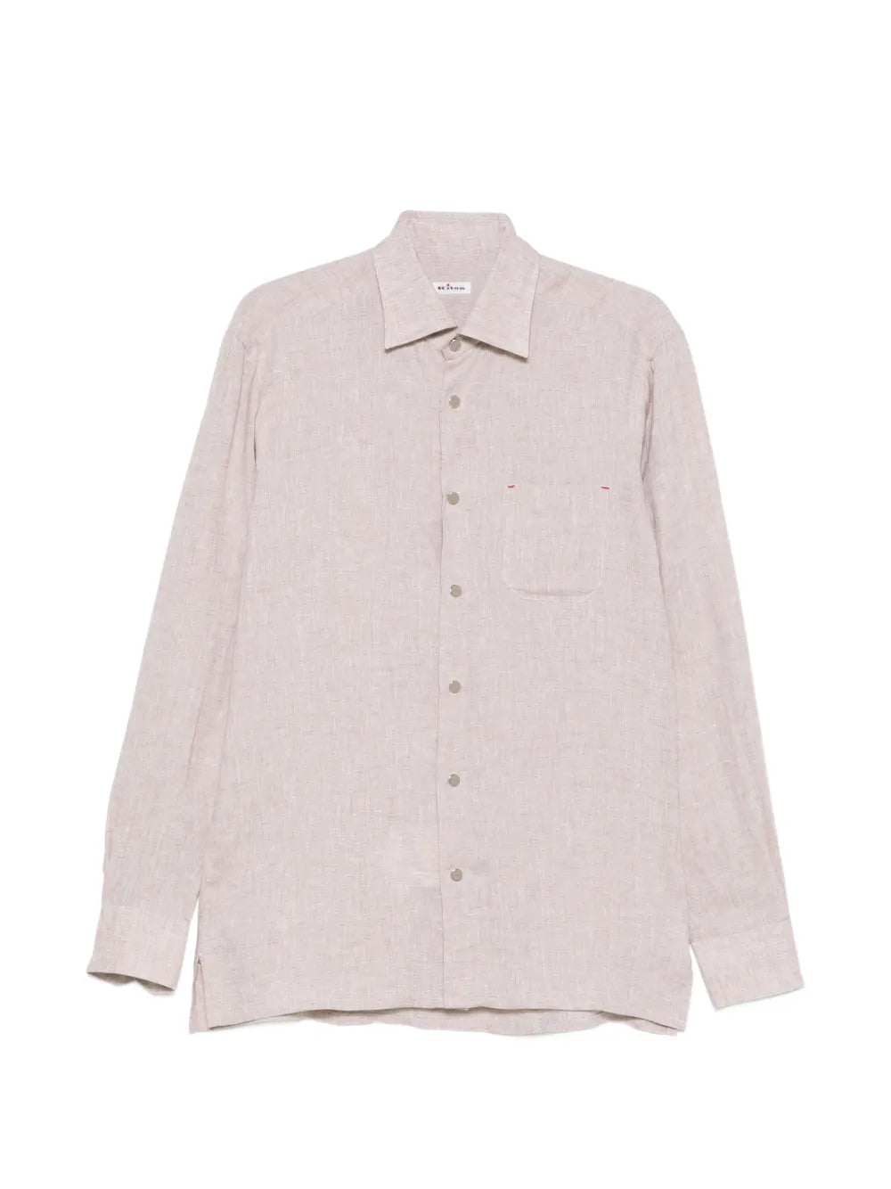 Kiton Linen Shirt — Beige