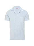 Orlebar Brown Terry Pocket Polo Shirt — light blue