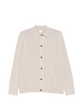 Eleventy Polo-Collar Cardigan — Beige