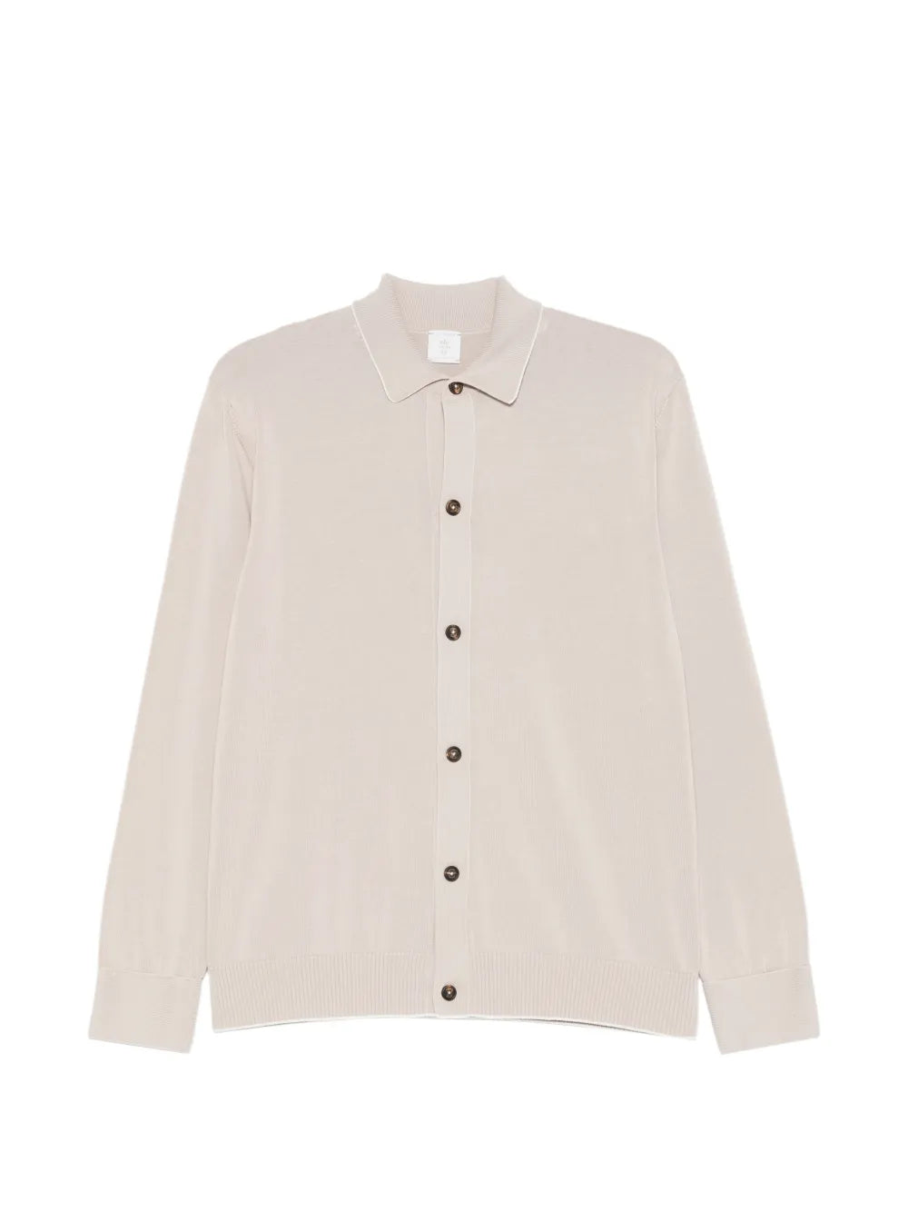 Eleventy Polo-Collar Cardigan — Beige