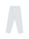 Eleventy Belt-Loop Trousers — White