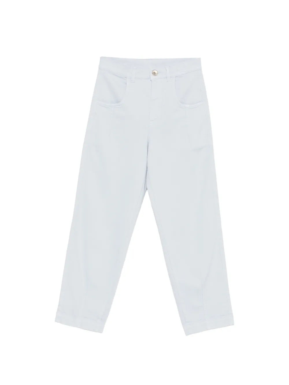 Eleventy Belt-Loop Trousers — White