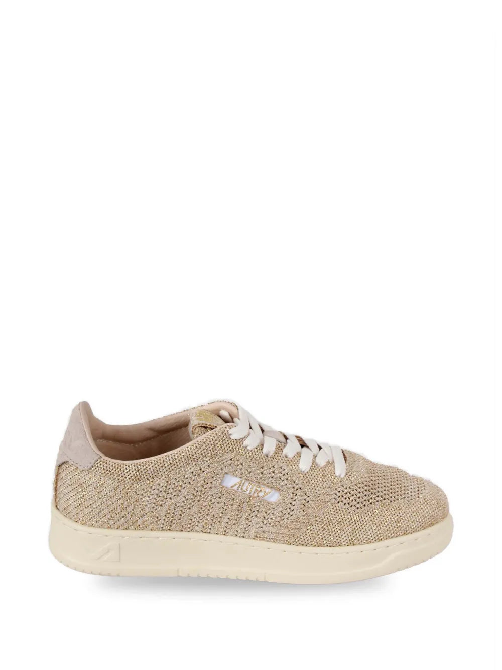 Autry Medalist Easeknit Low Sneaker — Beige