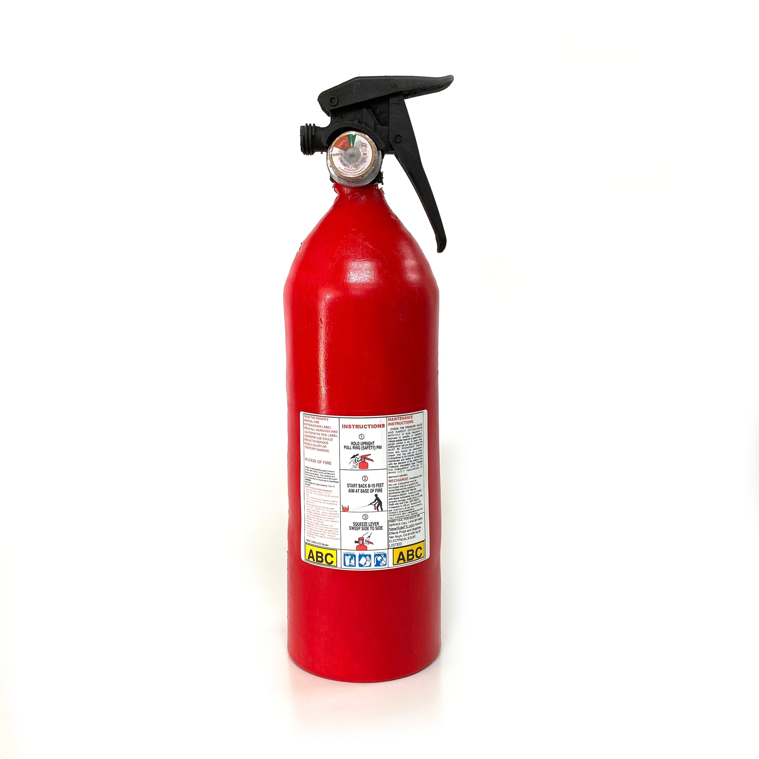 Foam Rubber Fire Extinguisher Prop - RED By Prop Money Inc.