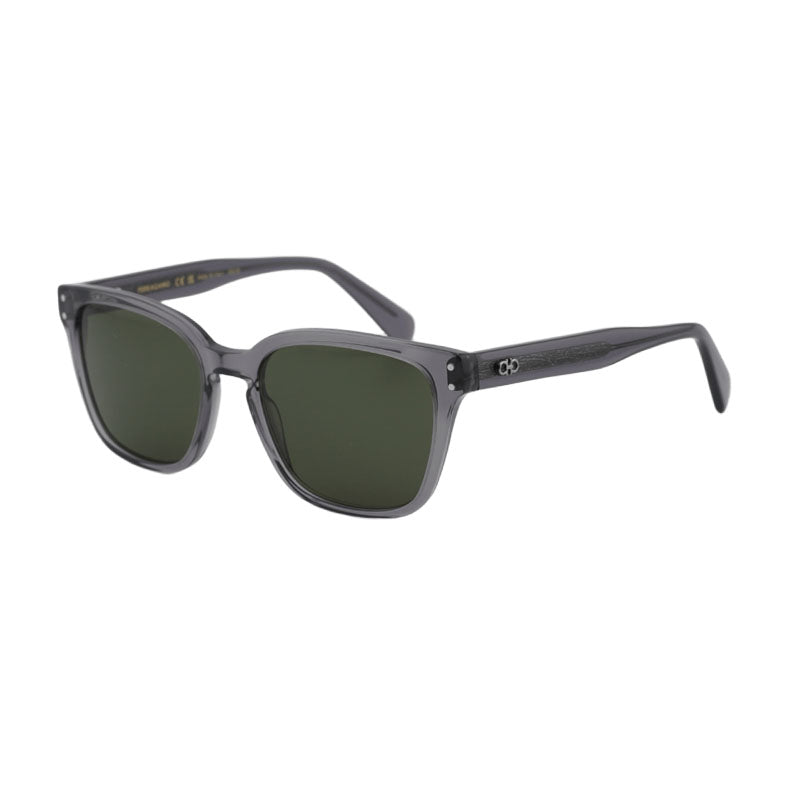 Ferragamo SF1040SCP Rectangle Acetate Sunglasses — Gray