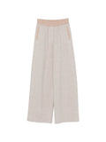 Peserico Elasticated Waistband Track Pants — Beige