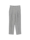 Peserico Pleated Cuffed Linen Trousers — Grey