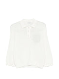 Peserico Knitted Cotton Polo Shirt — White