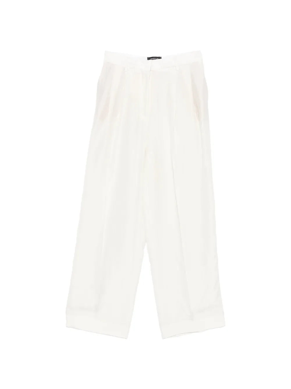 Fabiana Filippi Pleated Wide-Leg Trousers — Off-white
