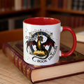 Taza de café de cerámica personalizada Book Dragon con nombre Regalo de cumpleaños de uso diario para amantes de los libros Bookworms