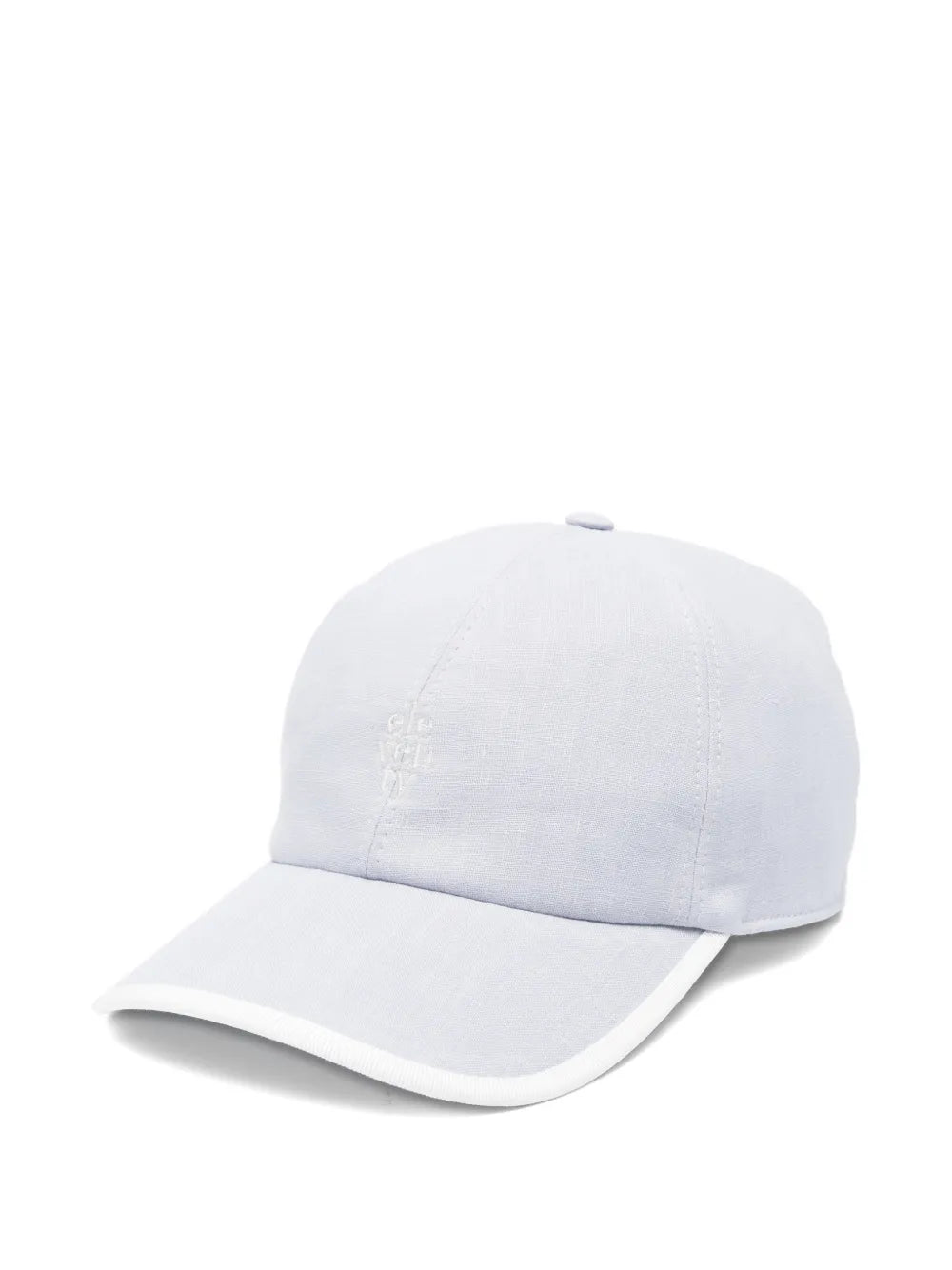 Eleventy Logo-Embroidered Baseball Cap — white
