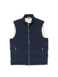 Eleventy Quilted Gilet — Navy