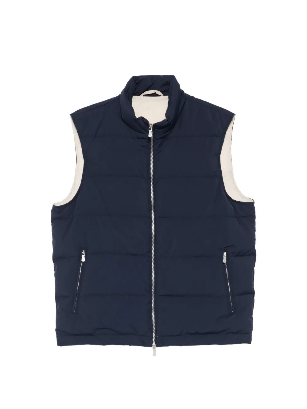 Eleventy Quilted Gilet — Navy