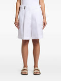 Peserico Pleated Tailored Shorts — White