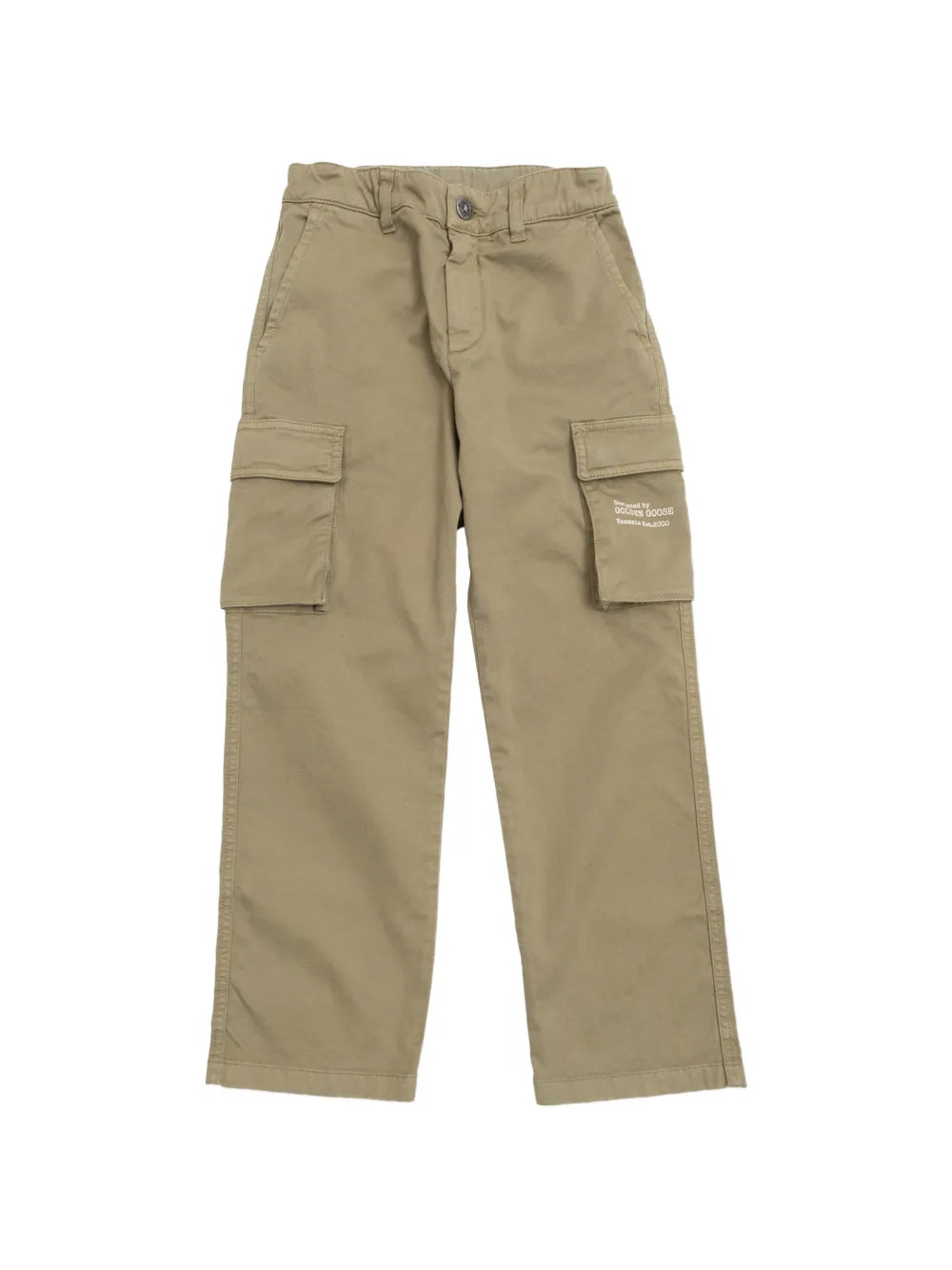Golden Goose Buttoned Cargo Cargo Pants — Beige