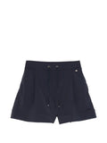 Herno Drawstring-Waistband Shorts — Navy