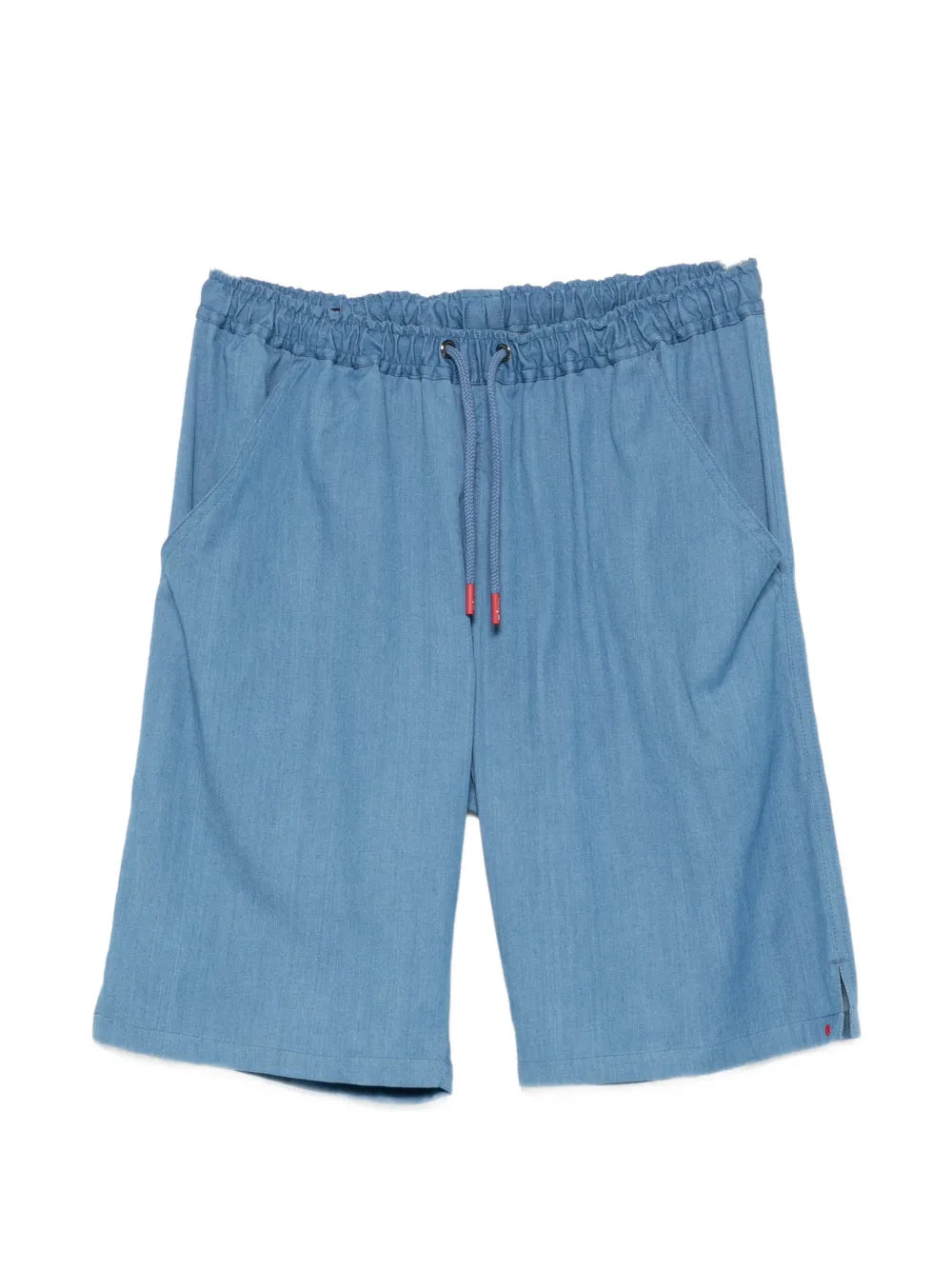 Kiton Drawstring Chino Shorts — Blue
