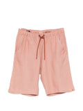 Kiton Linen Drawstring Shorts — Pink