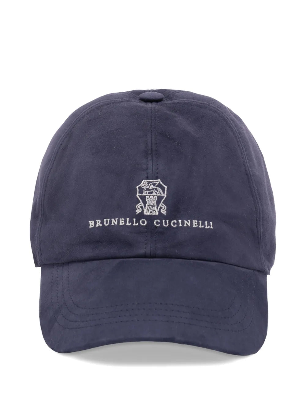 Brunello Cucinelli Logo-Embroidered Baseball Cap — Navy