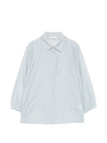 Peserico Three-Quarter Sleeve Blouse — Blue