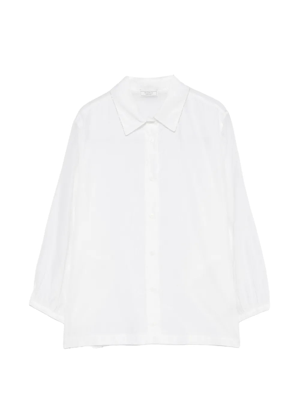 Peserico Cotton-Silk Blend Blouse — White