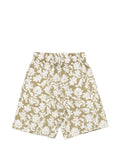 Golden Goose Floral-Print Elasticated-Waist Shorts — olive