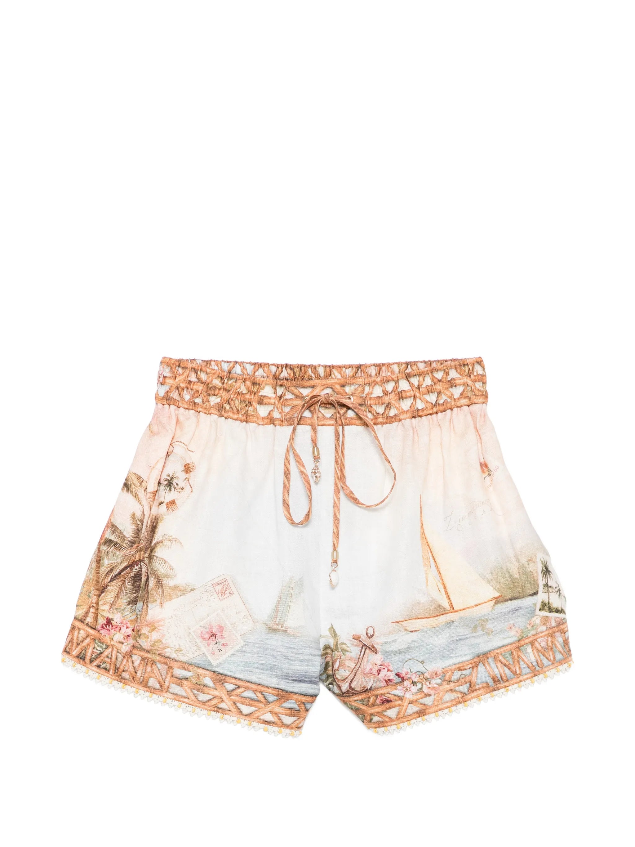 Zimmermann Shorts — Cream