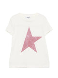 Golden Goose Glitter Star T-Shirt — Off-White