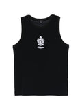 Camiseta de tirantes con logo bordado de Balmain - Negro