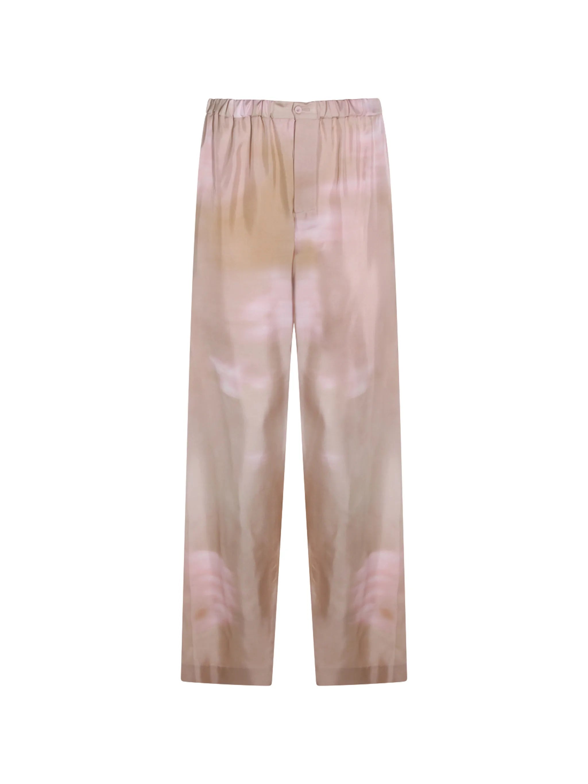 Fabiana Filippi Tie-Dye Printed Trousers — Beige