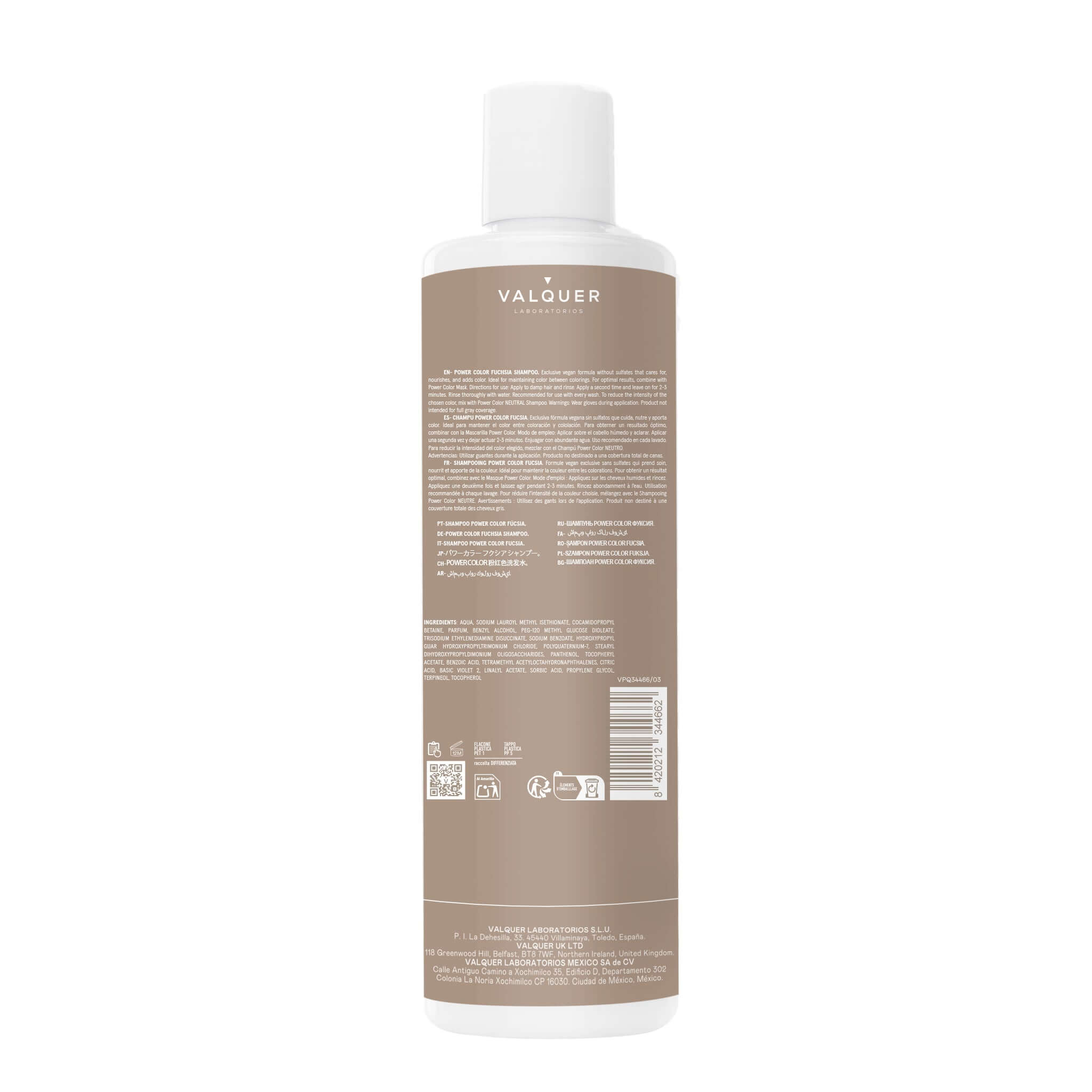 Champú Color Fucsia / Rosa – Power Color – 400 ml