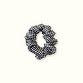 Chouchou 100% pure soie - Le moyen - Vichy noir petits carreaux