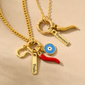 Personalizado Chili herradura de la suerte amuleto collar con nombre Dainty Joyería Cumpleaños Aniversario Holiday Gift for Him Her