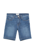 Jacob Cohen Logo-Patch Denim Shorts — Blue