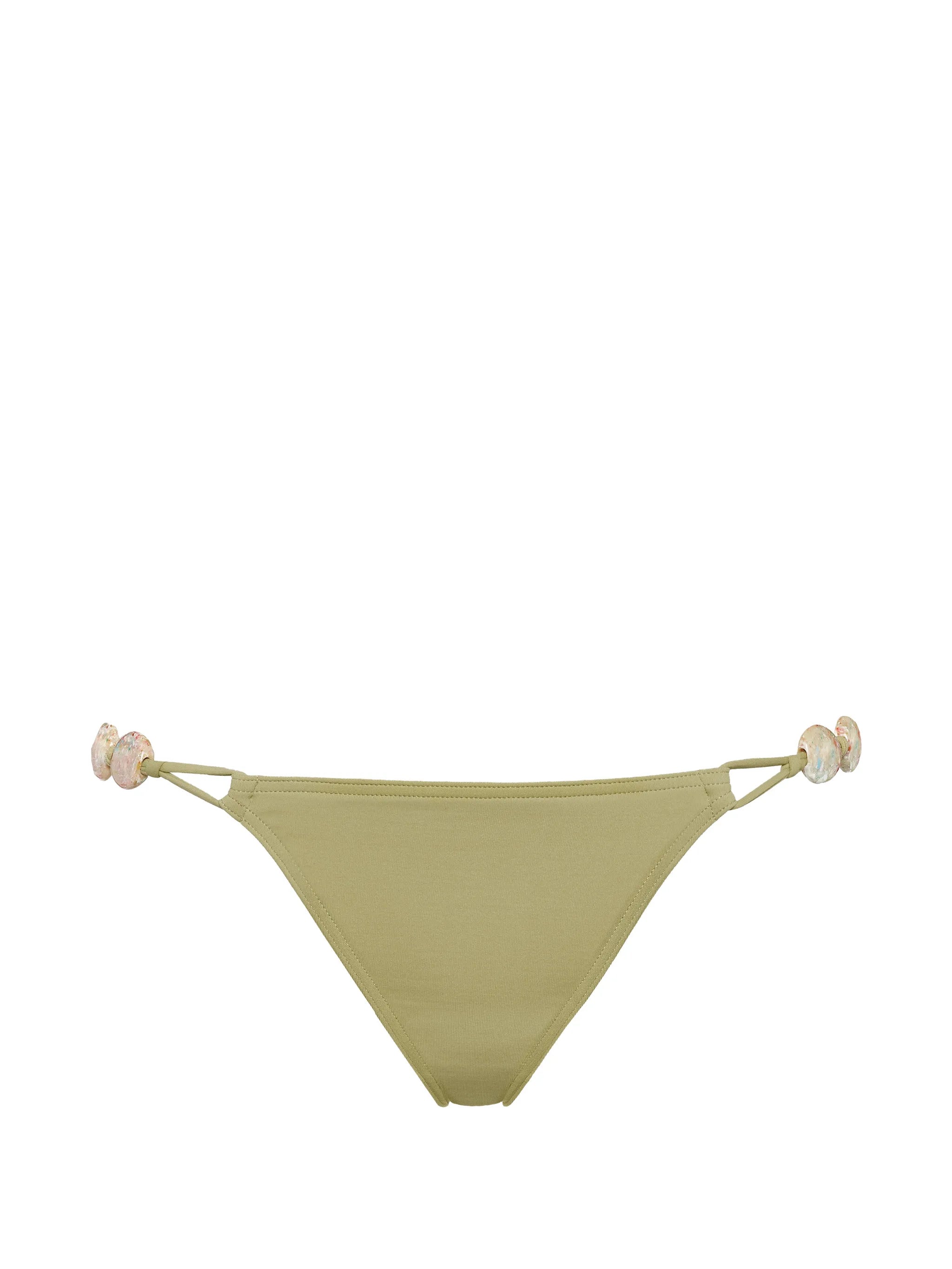 Eres Beaded Straps Bikini Bottom — sage
