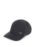 Herno Logo Plaque Baseball Cap — Charcoal
