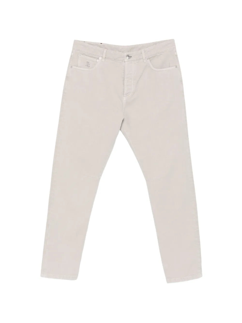 Brunello Cucinelli Cotton Stretch Trousers — grey