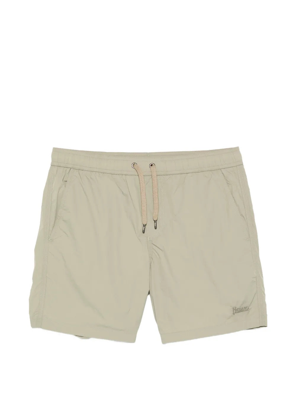 Herno Drawstring Fastening Swim Shorts — Beige