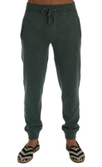 Men's Green Cashmere Training Pants