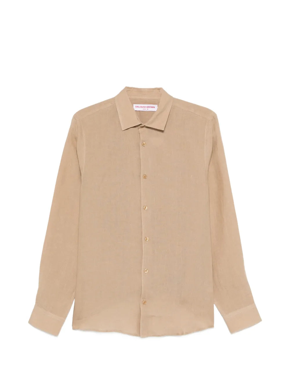 Orlebar Brown Linen Shirt — Beige