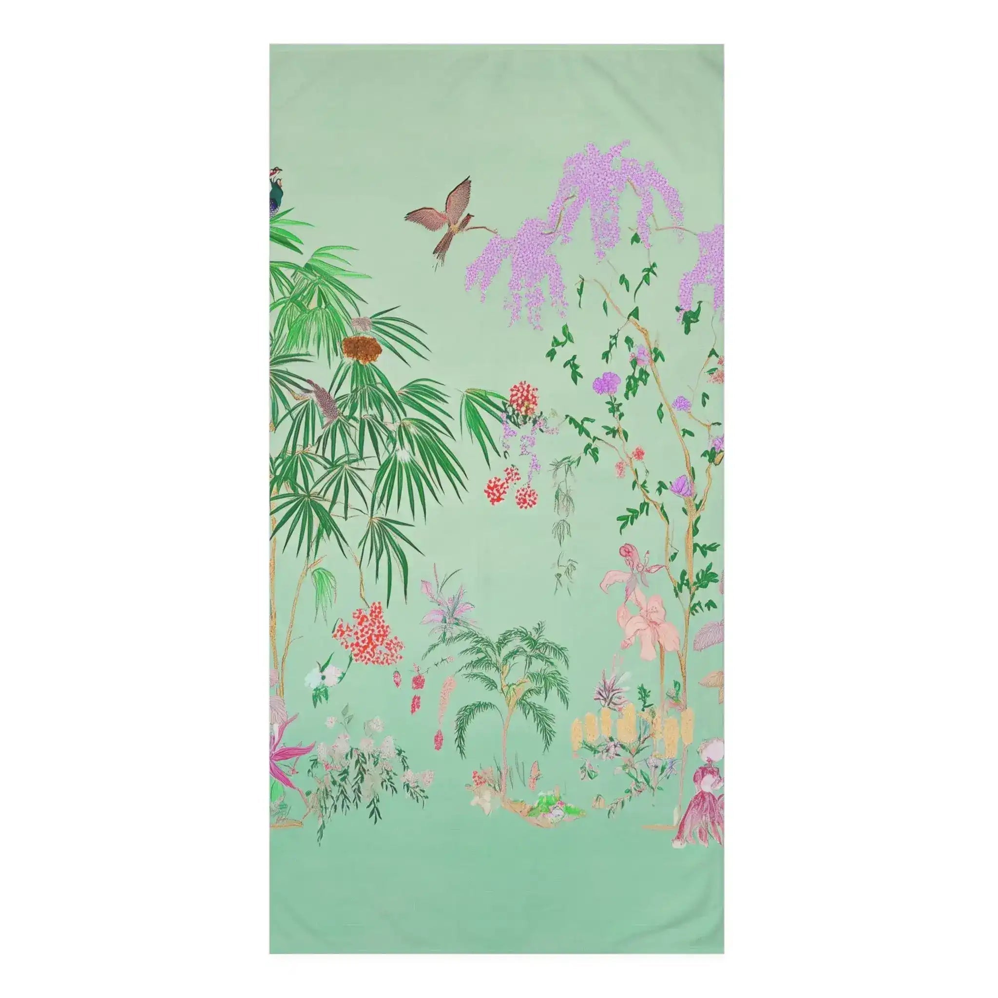 Exotic Birds & Botanicals Bath Towel