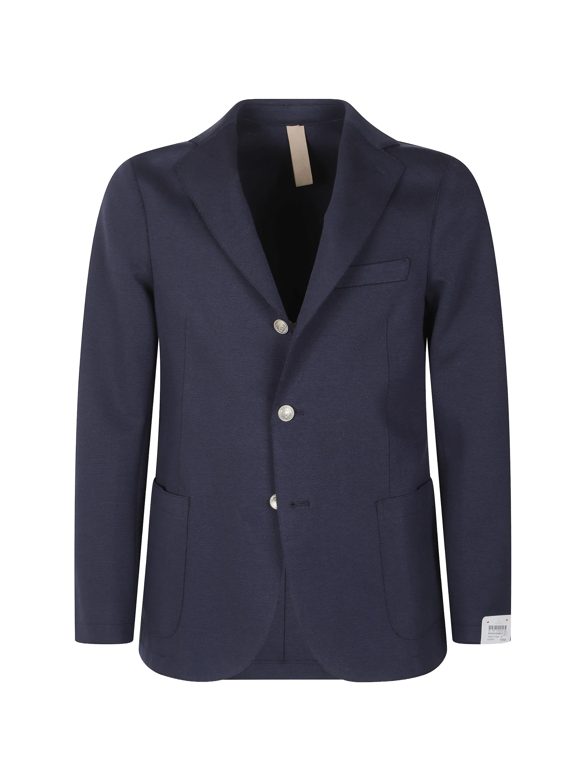Eleventy Button-Front Wool Blazer — Navy