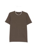 Kiton Crew-Neck T-Shirt — Brown