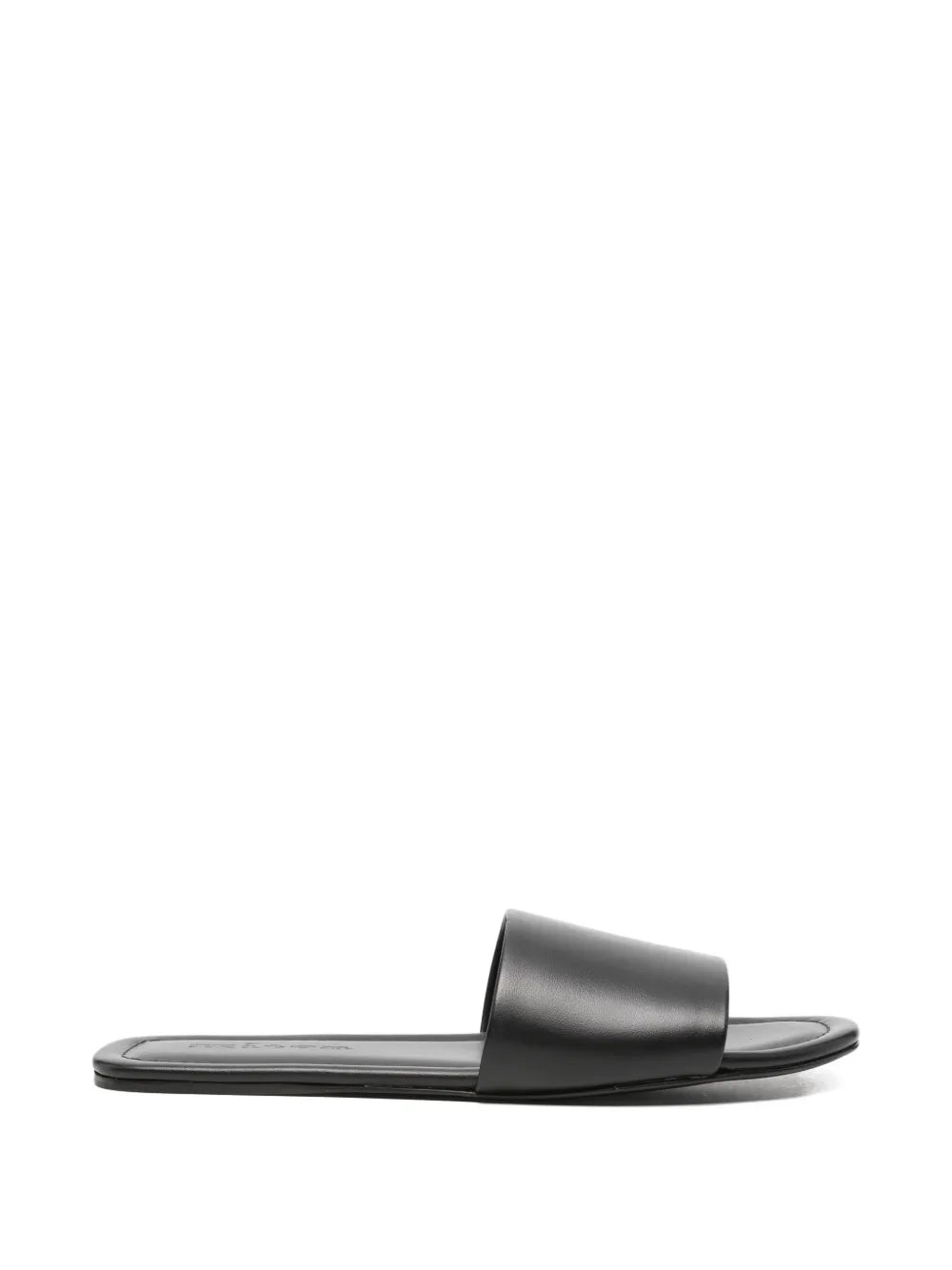 Kiton Calf Leather Sandal — Black
