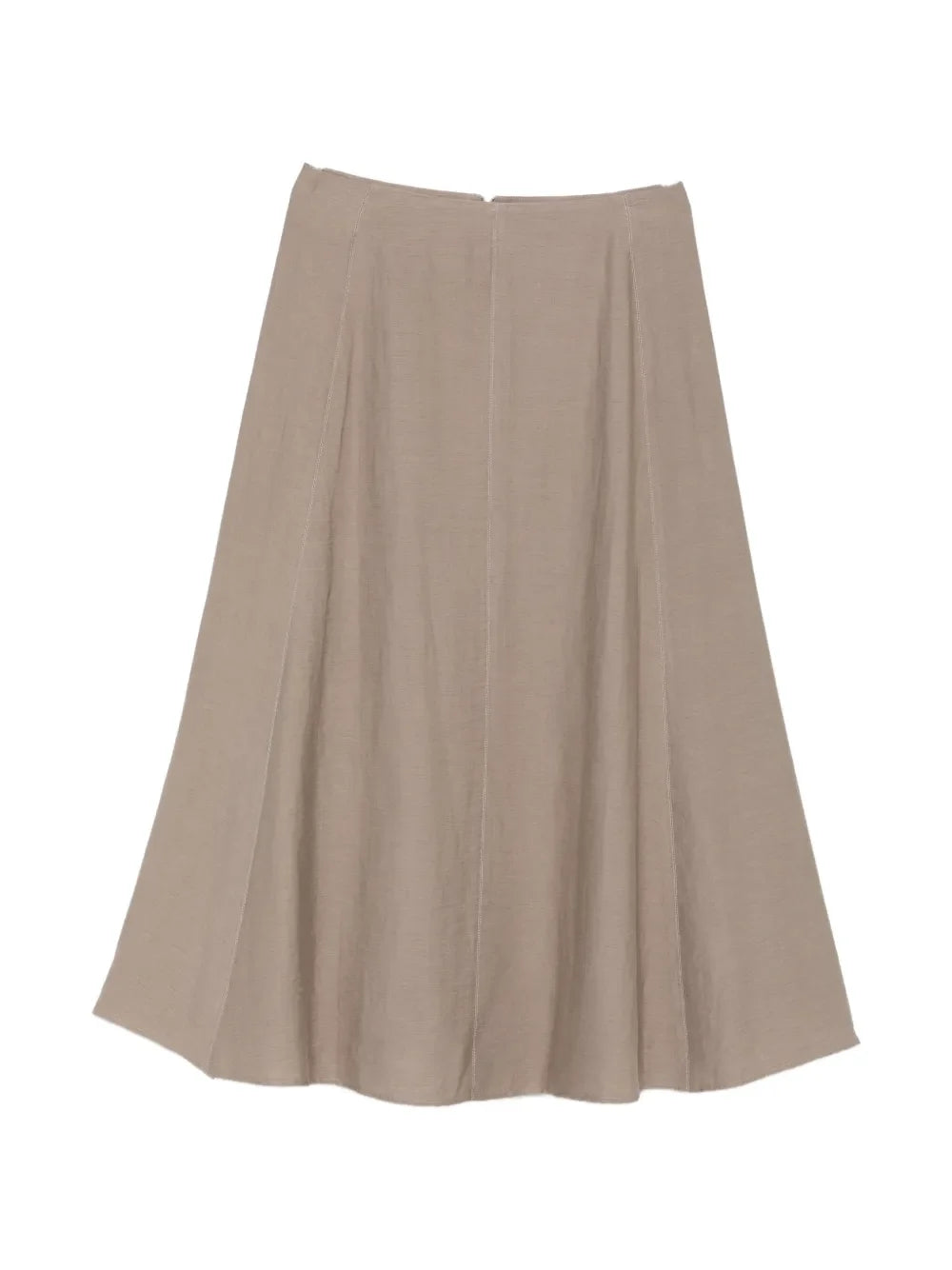 Peserico Panelled A-Line Skirt — Beige