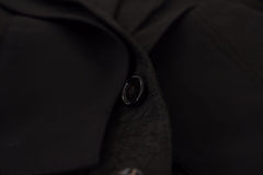 Men's Black Polyester Formal 2 Piece Martini Suit