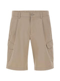 Herno Pleated Cargo Cargo Shorts — Beige
