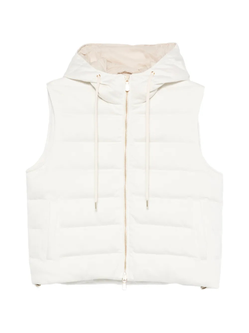 Eleventy Quilted Gilet — White